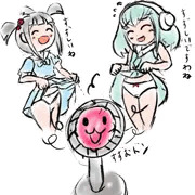 太鼓ガール落書き