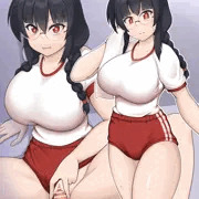 体操服眼鏡っ娘えっち絵