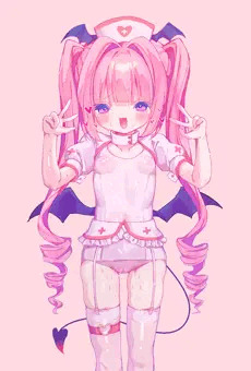 ロリサキュバス白スク水ナース