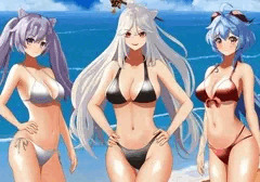 水着と日焼けとおっぱい