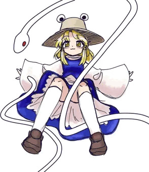 昔の諏訪子描き直し＆差分作成