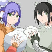 【クロスオーバー注意】美凰と良玉のWパイズリ