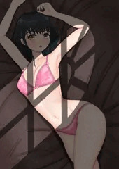 下着の女の子と差分