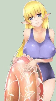 スク水巨乳エロフ