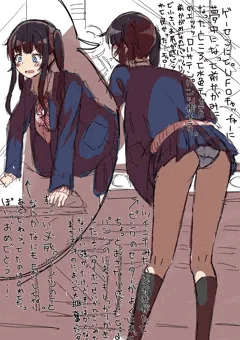 水色サテンパンツに包まれた小ぶりなお尻をフリフリしながらUFOキャッチャーに熱中するJK