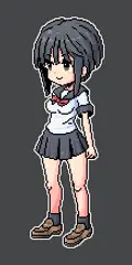 デフォルメキャラ　チラチラ
