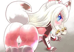 キツネ耳対魔忍（？）さん　調教プレイ