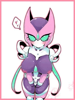 お誕生日祝いに描いたロボ娘のリアトリスちゃん