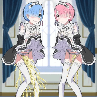 『Re:ゼ○から始める○世界生活』レ○＆ラ○わざとお漏らし