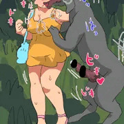 夏の草むらの中のつがい
