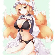 黒ビキニ藍様