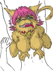 毛深いおにゃのこ