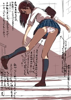 駅で見かけたパンチラJK