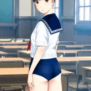 お団子の女の子