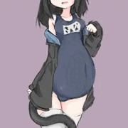 ボテ腹スク水裸パーカーうちの子