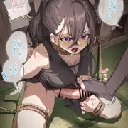 足でいじられるふたなりくノ一ちゃん