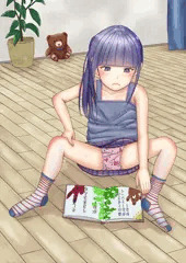 ふてくされる女児