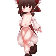 半脱ぎ霊夢さん