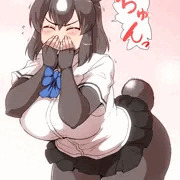 くしゃみをするヒグマ