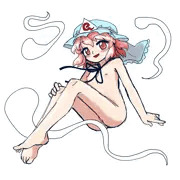 帽子オンリー幽々子