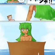 【ラッキースケベ】定番トラブル！？水着は波にさらわれて