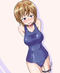 スク水ローター調教