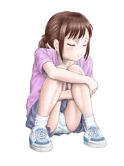 パンツ見えてる少女