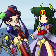 オリキャラがジュースこぼしてるだけ