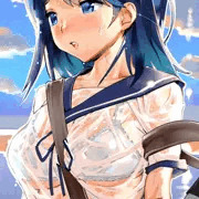 潮　夕立でびしょぬれっぽい