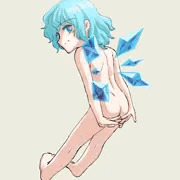 裸チルノ