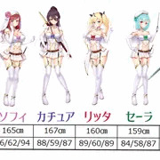 【エロRPG】ヒロインたちのスリーサイズとかプロフィールとか