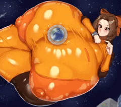 [skeb]ピチピチスーツを着込んだ巨大超乳娘