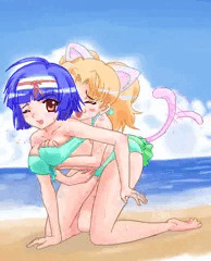 浜辺でてぃんくる☆