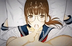 メガネ顔射