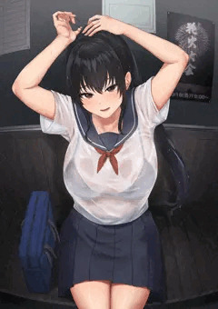 「濡れ透け女子校生の匂い」のパッケージイラスト