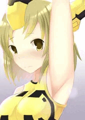 レイちゃんの脇