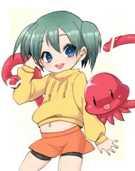 くぅちゃんと女の子