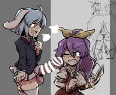 玉兎の性処理は依姫さまのお仕事【レイセン・綿月依姫】