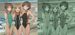 プールで赤外線撮影されてしまうポジティブパッション