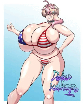 星咲アロマ星条旗ビキニ