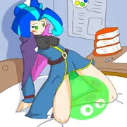 イザベラと緑ぷよ