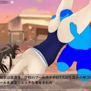 プールサイドにて