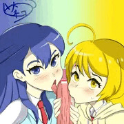 HUGキュアの青と黄色の娘