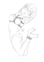 緊縛練習＜線画＞