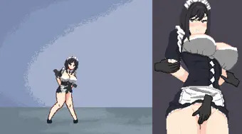 悪夢屋敷・無限牢獄　敵敗北エロシーン基本アニメーション16