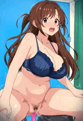 エロ動画にあった証明写真ボックスでディルドに跨ってもらう企画