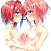サキとアカネのポッキーゲーム
