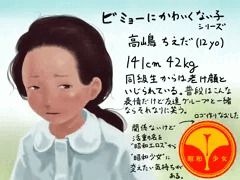 可愛くない少女ヌードモデル２