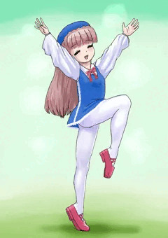 昂ぶる白タイツ幼女
