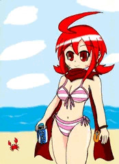 水着マフラーアキナ